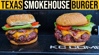 Texas SmokeHouse Burgers in the Pit Boss KC Combo [upl. by Dunaville889]