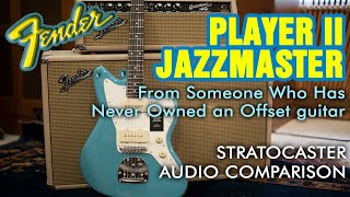 Fender Player II Jazzmaster review From Someone Who Has Never Owned An quotOffsetquot Guitar [upl. by Aitram]