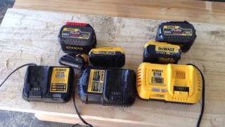 DeWalt Lithium Ion and Flexvolt Battery charger comparison and compatibility [upl. by Hanikehs]