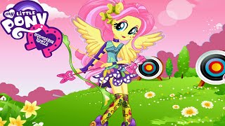 Equestria Girls Archery Style Friendship Games Fluttershy [upl. by Airrat]