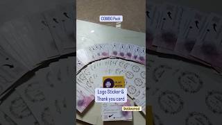 Round Sticker and Visiting Card Print PlaywithPrint print stickerprinting visitingcardprint [upl. by Dido]