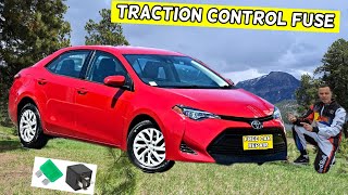 TOYOTA COROLLA TRACTION CONTROL FUSE LOCATION 2013 2014 2015 2016 2017 2018 2019 [upl. by Luana]