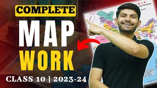 Complete Map Work for Class 10  Secure your 5 Marks in 1 hour  Class 10th SST 202425 [upl. by Namyaw]