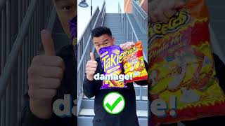 Hot Cheetos vs Takis Drop Test [upl. by Lativa259]