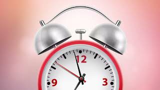 Alarm clock ringing and time lapse animation free download [upl. by Nahej641]