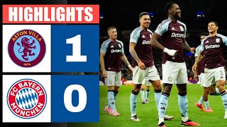 Aston Villa gegen Bayern München 1  0  Highlights  Champions League 202425 [upl. by Renado772]