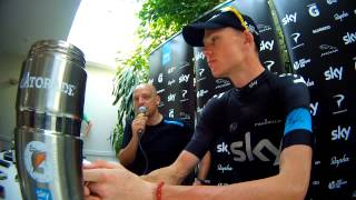 CHRIS FROOME DISAPPOINTED WITH JOURNALIST AFTER MONT VENTOUX STAGE AT TOUR DE FRANCE [upl. by Felita839]