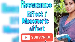 Resonance effectmesomeric effect Electronic effects organic chemistry [upl. by Smail]