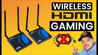 Wireless HDMI Gaming a Thing of the Future OREI Wireless HDMI Extender Demo [upl. by Adnicaj]