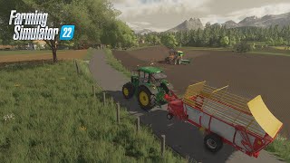 SOWING WHEAT AND TAKING CARE OF COWS IN FARMING SIMULATOR 22Ellerbach [upl. by Jonell]