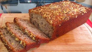 How to make Banana Nut Bread from scratch [upl. by Asiulana]