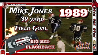 1989 🏈 Steubenville Big Red Football Mike Jones hits a 39yd field goal to force OT against Hoover [upl. by Gaby]