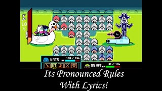 Its Pronounced Rules With Lyrics [upl. by Lleznol]