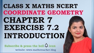 Chapter 7 Coordinate Geometry Ex 72 Intro class 10 Maths [upl. by Katina]