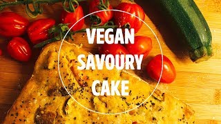 VEGAN SAVOURY CAKE  STB COOKING [upl. by Ailime]