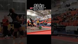 Marina Ganeva  World Champion  Rovaniemi Finland 2024  Masters Weightlifting  shorts [upl. by Adnical]