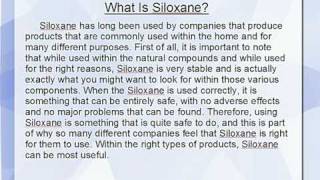 What Is Siloxane [upl. by Atilahs]