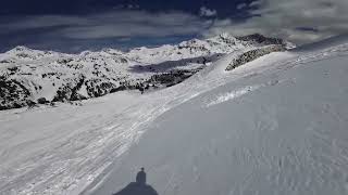 AT  Obertauern  Ski Piste quot1aquotquot25aquot Zehnerkarbahn POV jízdaride [upl. by Borries]