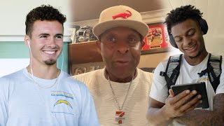 NFL Rookies React To Surprise Messages From Family  LA Chargers [upl. by Ardnoel]