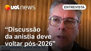 Bolsonaro indiciado não matou discussão de anistia diz senador Deve voltar pós2026 [upl. by Ieso]