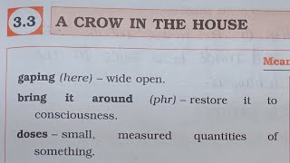 7th STD English Workbook 33 A Crow In The House omeducation8606 [upl. by Harri]