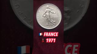 53 YrsOld Classic Marvelous Antique 1 Franc Coin Of 1971 Of France Coin Currency VintGe Trend [upl. by Missak733]