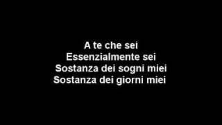 A te  Jovanotti Lyrics [upl. by Aihsemot]