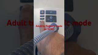 Airvo 2 HFNC How to switch Adult to Pediatric mode and Pediatric to adult Mode [upl. by Nosyrb]