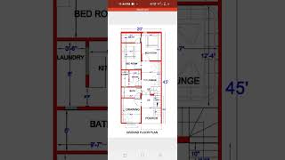 20 45 house plan 2bhk 2bhkhomeplan houseplan [upl. by Ekeiram931]