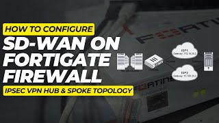 Create SDWAN Configuration on Fortigate Firewall IPSEC VPN HUB AND SPOKE TOPOLOGY Deployment [upl. by Dylana]