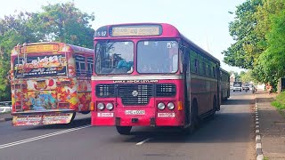 ඔන්න ඉතින් ගාලු පාරේ මරා ගන්නයි යන්නේ  bus race in sri lanka 🇱🇰  ctb and private 🚌 [upl. by Stenger]