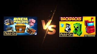 Minecraft Bedrock addon mod review Backpacks VS Backpacks [upl. by Joselyn]