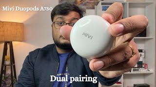 Mivi Duopods A750 unboxing  Impressive audio output under 1500 rupees [upl. by Lebatsirc826]