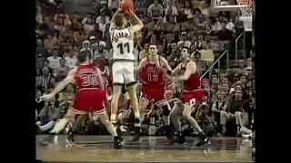 Detlef Schrempf highlights vs Bulls 1996 Finals G3 4 5 [upl. by Kissner693]