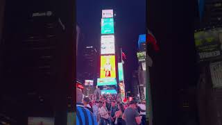 Right at the ball drop in Times Square New York video nyc shorts [upl. by Ecila820]