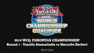 2018 WCQ European Championship  Berlin  Round 1  Vassilis Stamatiadis vs Marcello Barberi [upl. by Latsirc]