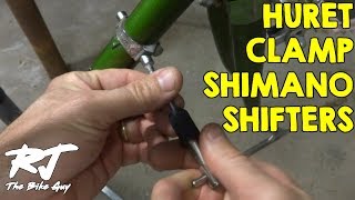 Modify Huret Downtube Shifter Clamp For Shimano Shifters [upl. by Ronnie592]