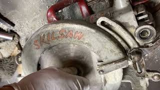 How I fixed a Free skilsaw 77 worm drive refurb Part ONE [upl. by Ahsiyk]