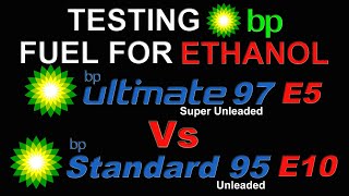 Why You SHOULD use BP E5 Petrol ⛽ Comparing BP Ultimate 97 E5 Vs BP Regular 95 E10 for Ethanol 722 [upl. by Enahsal]