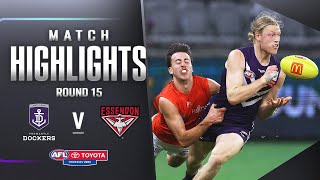 Fremantle v Essendon Highlights  Round 15 2023  AFL [upl. by Arhna]