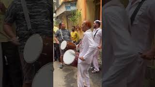 Ibrahim bhai dholi baja Girgoan  Bappa Morya re  girgoancha maharaja aagman sohla ytshort viral [upl. by Sirtimed]