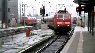 Regenwetter in Frankfurt mit BR 111nWagen BR 181 V 60 Bauzug uvm [upl. by Kcirdlek]