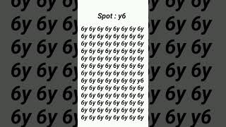 spot y6 in 6 seconds ❤️ maths iqtest brainpower mathematics puzzle [upl. by Accever]