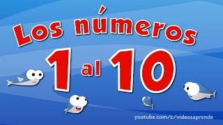 Los números del 1 al 10 en español para niños [upl. by Grimaud]