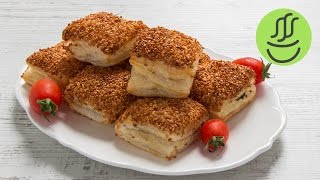 Simit Tadında 5 Dakikada Milföy Börek  Kahvaltılık Kolay Börek Tarifi [upl. by Repsihw]