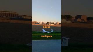 flyby and landing with my fpv solius multiplex plane rc aviation drone rcplane [upl. by Air]