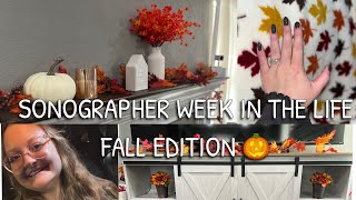 WEEK IN THE LIFE PEDS SONOGRAPHER FALL EDITION Decorating for fallSpooky Sono ShirtsBaking [upl. by Burke446]