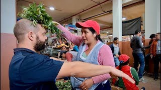 Unintentional ASMR visiting a public market in Cuenca for a quotlimpiaquot cleansing ritual 音フェチ [upl. by Einnaffit]