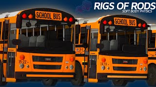 INTENSE School Buses IN ACTION  Rigs of Rods [upl. by Halimeda]