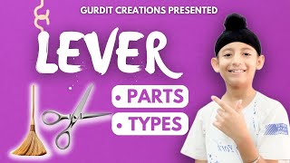 Types of Levers  Types of Simple Machines  How Lever Works  How We Use Levers by Gurdit Creations [upl. by Nisaj]